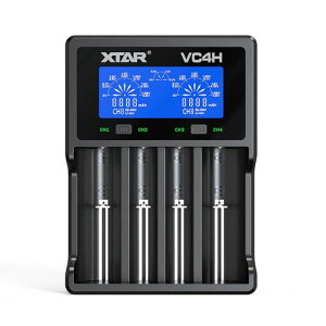 XTARVC4Hリチウム充電器電池充電器3.6V/3.7Vリチウムイオン電池10400~32650保護回路付21700電池対応1.2Vニッケル水素電池/ニカド電池対応AAAA/AAA/AA/A/SC/CType-C入力