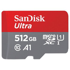 SanDisk(�T���f�B�X�N)512GBUltramicroSDXCUHS-I�������[�J�[�h�A�_�v�^�[�t��-120MB/sC10U1�t��HDA1MicroSD�J�[�h-SDSQUA4-512G-GN6MA