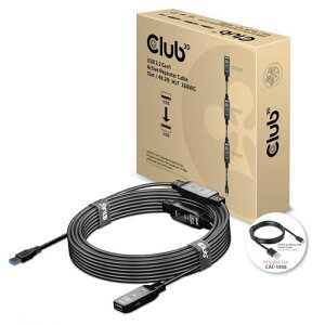 Club3DUSB3.2Gen15Gbps�A�N�e�B�u���s�[�^�[�P�[�u��15m�I�X/���X28AWG(CAC-1406)