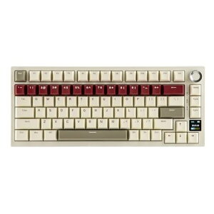 EPOMAKERAjazzAK820PRO���C�����X�Q�[�~���O�L�[�{�[�h�e���L�[���X75%TFT�t���m�u�t�������z�b�g�X���b�v�Ή�2.4GHzUSBBluetooth�K�X�P�b�g�N���[�~�[���J�j�J���L�[�{�[�hWindows