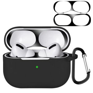 ANYOIAirPodsPro2�p�P�[�X�y�_�X�g�K�[�h�t���zAirPodsPro2���ɔ��V���R���P�[�X�h�o�ϏՌ��A�b�v���C���z���ی�P�[�X�J���r�i�t��AirPodsPro2�Ή��ی�P�[�X(�u���b�N)