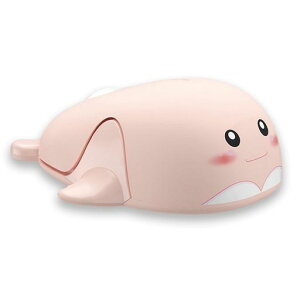 ピンクのイルカの形ワイヤレスマウス2.4GHzUSB無線マウス光学式かわいい動物デザイン滑らかな手触り小型軽量電池式静音女性子供用PC/ノートパソコンWindows/Macbookに対応