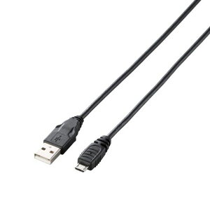 �G���R�� USB�P�[�u�� �ymicroB�z USB2.0 (USB A �I�X to microB �I�X) PlayStation4�Ή� 1m �u���b�N U2C-AMB10BK