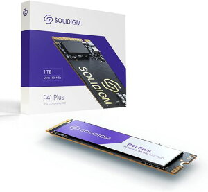 SolidigmP41Plus�V���[�Y1TBPCIeGEN4NVMe4.0x4M.222803DNAND�����\���b�h�X�e�[�g�h���C�u(M.280mm�APCIe4.0x4)SSDPFKNU010TZX1