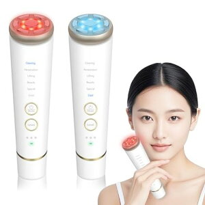 美顔器1台多役EMS高性能美容器RF温冷美顔器多機能美容器リフトアップイオン導出イオン導入微電流マッサ?ジ温冷ケア冷感機能光エステ6種類モード3段階レベル音波振動目元口元ケア肌ケ…