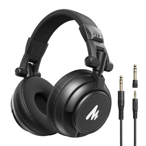 MAONO ���j�^�[�w�b�h�z�� �w�b�h�t�H�� �L�� �I�[�o�[�C���[ �w�b�h�z�� DJ�p�w�b�h�z�� ���^ �Չ� �܂��݉\ 50mm�a�h���C�o�[���� 3.5mm/6.35mm�v���O�t��
