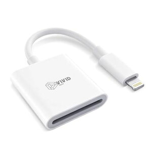 VIVID TECH SD �J�[�h���[�_�[ Lightning�Ή� �����f�[�^�]�� �J�������[�_�[ SD/SDHC/SDXC �v���O�A���h�v���C �ʐ^/����]�� �ݒ�s�v