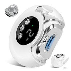 【家電批評ベストバイ受賞&厚爪対応】YAMOOCO電動爪切り爪磨き機3段階変速飛び散り防止LEDライト搭載低騒音長時間駆動Type-C充電回転収納高齢者家庭・旅行兼用(パールホワイト)
