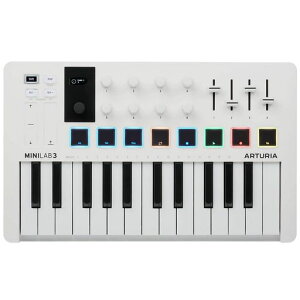 Arturia MIDI �L�[�{�[�h �R���g���[���[ MiniLab 3 �z���C�g