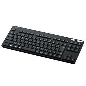 �G���R�� Bluetooth �L�[�{�[�h �R���p�N�g TK-FBM119KBK ���^ �����u������ �R�� �ő�3��}���`�y�A�����O�Ή� �e���L�[���X �u���b�N