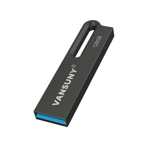 VansunyUSBメモリ128GBUSB3.2Gen1最大読出速度120MB/s高速金属製防水USBメモリー128ギガ大容量WindowsPCに対応(黒)