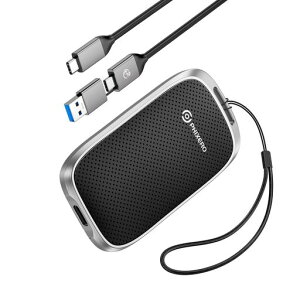 PHIXEROP5�O�t��SSD2TB5Gbps�|�[�^�u��SSD2��1USB-C�P�[�u���t���ϏՌ��R���p�N�g�݌v�X�g���b�v�z�[���t��PCMacPS5Xbox�Ή����y5�N�ۏ؁z