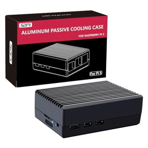 GeeekPi�A���~�j�E���P�[�XRaspberryPi5Pi5�p�p�b�V�u��p�P�[�X��p�R�����ƃT�[�}���p�b�h�t��RaspberryPi5�p