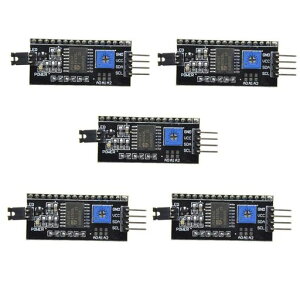 Hailege5�Z�b�g5V20041602LCD�f�B�X�v���CIICI2C�A�_�v�^�[IIC�V���A���C���^�[�t�F�C�X�A�_�v�^�[(ArduinoRobort�p�[�c�p)