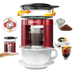 oceanrichPlus(�I�[�V�������b�`�v���X)�����h���b�v�E�R�[�q�[���[�J�[250ml�X�e�����X�t�B���^�[�h���b�v�o�b�N2Way�Ή����f�����b�h