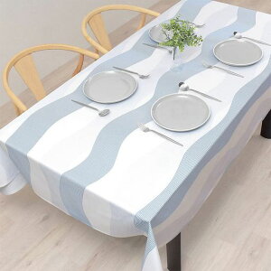 �X�^�C���f�R�[��(STYLE Decor) �e�[�u���N���X ��100% ���|�P�b�g�e�B�b�V���|�[�`�t�� ������� �����` �k�� 142x180cm �X�^���_�[�h �}���� �u���[ W4700110-NVL2603