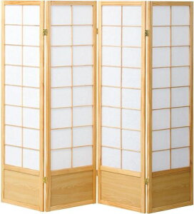 J-kitchens和風衝立4連ナチュラルW450xD20xH1500mmx4枚