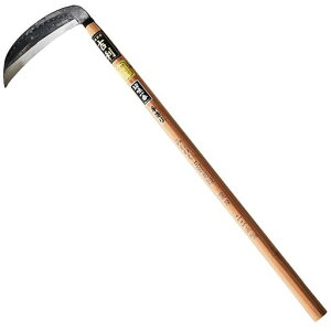 吉利みちのく三日月鎌手造裏刃225mm国産日本製職人鍛造品手打ち砥ぎやすい草刈り雑草柔らかい草用