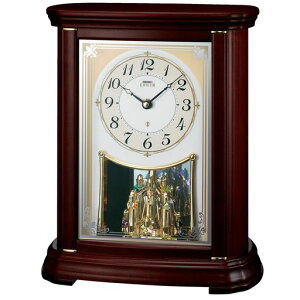 SEIKOEMBLEM置き時計木枠296x246x152mm電波アナログHW204B