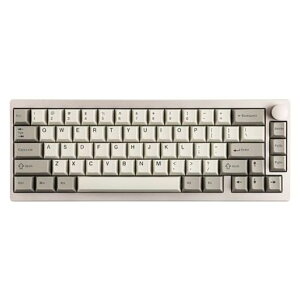 EPOMAKERP65QMK/VIA���C�����X�A���~�j�E���Q�[�~���O�L�[�{�[�h�K�X�P�b�g�}�E���g�\��Bluetooth/2.4Ghz/USB(AtoC)�z�b�g�X���b�v�\N�L�[���[���I�[�o�[Mac/PC/PS/Xbox�Ή�