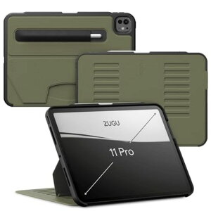 ZUGU CASE iPad Pro 11�C���`�P�[�X M4/M5 2024/2025 [�I���[�u�O���[��]