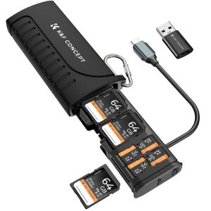 K&FConcept�J�[�h���[�_�[�P�[�X�yUSB3.1Gen1�����]���zSD/TF�J�[�h���[�_�[&���[�P�[�X12�X���b�g�񍇈��̌^�݌vIP54�h���h�o�ϏՌ��A���~���������X�}�[�g���[UHS-II�Ή�USB-C�[�q
