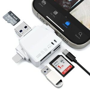 RocketekiPhoneSDJ[h[_[7IN1USB/SD/TFϊA_v^OTG@\ݒsv}[dʐ^/rfI`o]USB3.0SDJ[h[_[iPhone16/15/^CvC