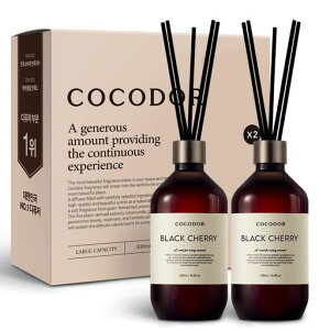 COCODOR �v���~�A�����[�h�f�B�t���[�U�[/�u���b�N�`�F���[/500ml 2��/��e�ʃt���O�����X����I�C���X�e�B�b�N�f�B�t���[�U�[�Z�b�g �Q�� �o�X���[�� �z�[���f�R���[�V����