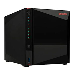 ASUSTOR ASUS�q��� NAS �L�b�g 4�x�C AS5404T Nimbustor 4 Gen2 M.2 NvMe SSDx4�X���b�g Intel Celeron N5105 �N�A�b�h�R�A 2x2.5GbE�����|�[�g DDR4 4GB������