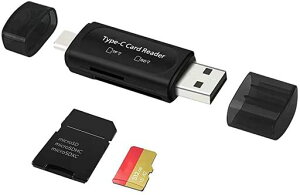 LEIZHANSD[J[h[_[4in1USBTypeCSD[USB3.0/TypeCSD5in1]J[h[_[ǂݏ@\f[^]Type-C/Microusb/USBڑ[