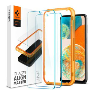 Spigen AlignMaster �K���X�t�B���� Galaxy A23 5G �p �K�C�h�g�t�� �M�����N�V�[ A23 5G (�O���[�o�����f��)�p �ی� �t�B���� 2����
