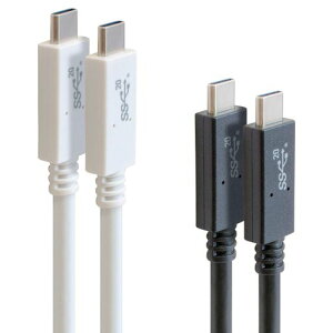 GOPPA �S�b�p USB3.2Gen2x2 �Ή�Type-C USB�P�[�u�� 50cm USB PowerDelivery�ő�100W(20V/5A) �Ή� �u���b�N GP-CCU325A05M/B