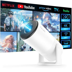 Tecaki�yAndroidTV���ځE�d���t�H�[�J�X�E270°��]�z2025�V�i���v���W�F�N�^�[�ƒ�p27000LM�V�䓊�e������`�␳4K�Ή�1080P�𑜓x�z�[���V�A�^�[��̌^�X�^���hBluetooth5.3�X�s�[�J�[����