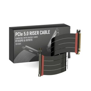 LINKUP - AVA5�A�[�}�[PCIE 5.0 ���C�U�[�P�[�u�� | RTX5090 RX9070 GPU�ɑΉ� | x16 128GB/s���x | PCIe 4.0 & WRX80/WRX90E�ƌ݊������� | ���p �u���b�N 50cm(�S��
