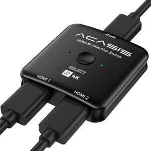 ACASIS HDMI �ؑ֊� 4K 60Hz�Ahdmi ���z�� & �f�B�X�v���C�ؑ֊�A�o�����Ή��A