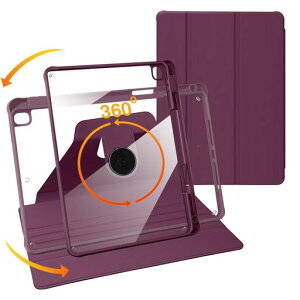 NanHouiPad第9世代(2021)/第8世代(2020)/第7世代(2019)Air第3世代(2019)10.2インチ-360°回転保護スタンドカバー自動ウェイクスリープ機能付きかわいいペン収納透明バックシェル-