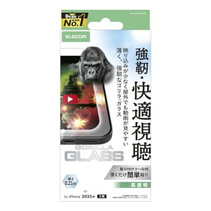 �G���R�� iPhone 17 �K���X�t�B���� ���� gorilla�K���X �d�x10H ���悪�f���� AR���H �Ռ��z�� �w�䂪���Ȃ� �C�A������Ȃ� �y�\��t���c�[���t���z PM-A25AFLGARO