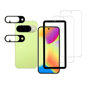 HUAKE���Y�Ɏq�f�ސ��Ή�GooglePixel10�p�K���X�t�B�����J�����t�B���������K���X�d�x9H�t���ی�t�B���������Y�J�o�[�y2��+2��+�K�C�h�g�t���z