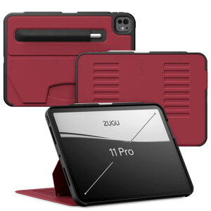 ZUGUCASEiPadPro11�C���`M4/M5(2024/2025)�Ƃ̌݊�������P�[�X�ɔ������Ռ��ی�8�i�K�X�^���h�@�\�y���z���_�[���C�����X�[�d�I�[�g�X���[�v(Pro11�J�o�[�`�F���[���b�h)
