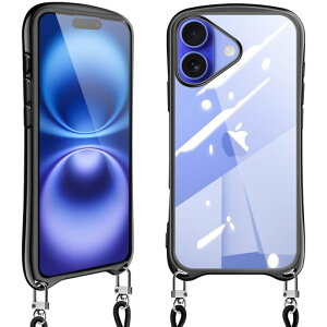 LoodoomoiPhone16�p�̃P�[�X�N���A�V�����_�[��phone16�X�}�z�P�[�X�A�C�t�H��16�J�o�[�ϏՌ����|����|���������킢���؍�����TPU���b�L���HTPU�o���p�[���������\���O���\(�u���b�N)