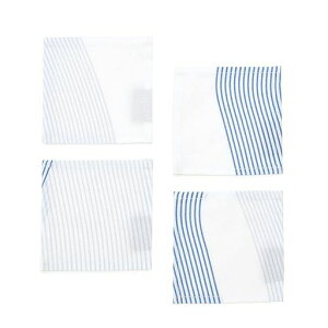 コースターラミネートおしゃれ布4枚セット洗える北欧マリンブルースタイルデコールW3000110