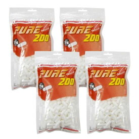 pureピュアレギュラー手巻きタバコ用プレーンフィルター200個入り(4個セット)