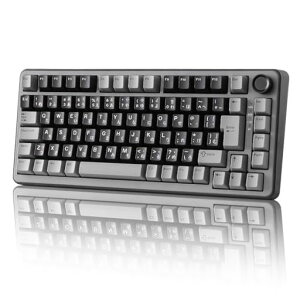 YUNZII RT75 �Q�[�~���O�L�[�{�[�h ���{��z�� ���s�b�h�g���K�[ ���C�����X 75%���C�A�E�g �z�[���Z���T�[���C�X�C�b�` �L��8000Hz�|�[�����O���[�g �O���[�h (�L��/2.4G/Bluetooth)�Ή� �m�u�t�� �c