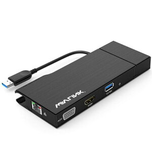 WAVLINK���j�o�[�T�����sUSB3.0�h�b�N�f���A���f�B�X�v���CHDMI&VGA�M�K�r�b�g�C�[�T�l�b�g�AUSB3.0�|�[�g���O���\�ȃJ�[�h���[�_�[HDMI�ő�2560x1440VGA1920x1200