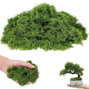 Syntelusa人工苔フェイク人工観葉植物フェイクモスグリーン200g芝生盆栽植物装飾鉢植え通気性耐久性おしゃれDIY壁結婚式庭園用室内室外グリーン