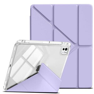 LuFiYa �ی�P�[�X For iPad Pro M4/M5 11�C���` �P�[�X ��5/6���� (2024/2025���f��)�p TPU��PC�̓����ȃo�b�N�J�o�[ PU�������U�[ ipad�P�[�X ���@�\�O�p�`�X�^���h ���u&�c�u �p�x�����\ ���C�z��