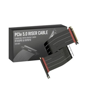 LINKUP-AVA5PCIE5.0���C�U�[�P�[�u��|RTX5090RX9070GPU�ɑΉ�|x16128GB/s���x|PCIe4.0&WRX80/WRX90E�ƌ݊�������|�X�g���[�g�u���b�N50cm(�S��