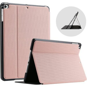 ProCase iPad 9.7 �P�[�X (2018 2017) Air 2 / Air 1�ɓK�� �ϏՌ� �X�^���h�@�\ �X�}�[�g�J�o�[ �I�[�g�X���[�v�Ή� (���[�Y�S�[���h)
