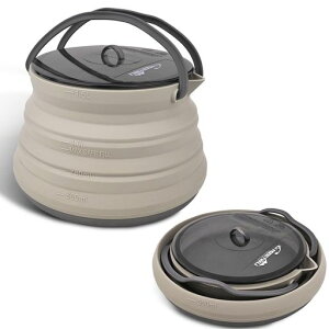 キャンプケトルやかん1.5L折りたたみやかんアウトドア調理器具シリコンキャンプ用鍋コーヒーポット多機能湯沸かし器・直火対応・高速熱伝導・携帯便利・超軽量・洗いやすい・屋外/登…