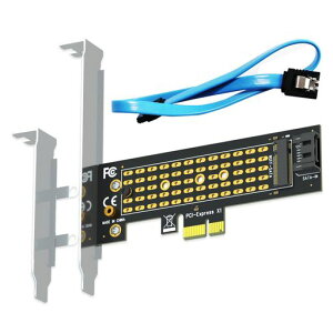 GLOTRENDS PA09-SA M.2 SATA - SATA III PCIe�ϊ��A�_�v�^�[�J�[�h�AM.2 SATA SSD�̂��߂�
